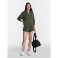 thumbnail image 3 of Avia Women's and Women's Plus Ribbed Ottoman Quarter Zip Sweatshirt, Sizes XS-4X, 3 of 6
