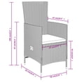 thumbnail image 4 of vidaXL 7 Piece Garden Dining Set with Cushions Beige, 4 of 5