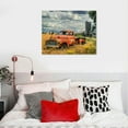 thumbnail image 5 of Nawypu Farm Red Old Truck Wall Art Picture Tree and Hay Poster Canvas Art and Wall Art Picture Print Poster Modern Family Bedroom Office Decor, 5 of 6