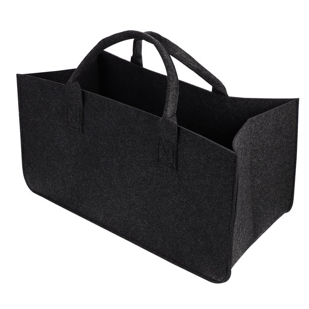 GOOHOCHY 1 bolsa de almacenamiento de fieltro duradera y práctica para leña al aire libre.
