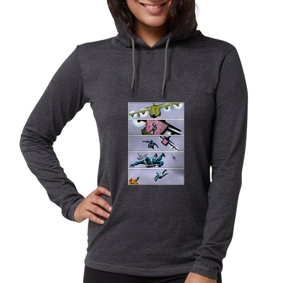 CafePress - G.I. Joe Snake Eyes Parachuti - Womens Hooded Shirt