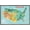 Barnwood Framed Version, variant on Geography - USA Map Landmarks And Icons 26 Wall Poster, 14.725" x 22.375"