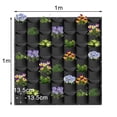 thumbnail image 2 of Bgsha Wall Mounted Felt Planting Bag Vegetable black Vertical Greening Growth Bag, 2 of 8