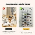 thumbnail image 2 of Rack YZEGDCH Shoe Rack Organizer Shoe Organizer Space Saver Storage Shoe Shelf Storage for Sneaker and Boot Stackable Free Standing Shoe Rack for Entryway, Garage, Small Spaces, Dorm, 2 of 6