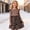 Pink, variant on RTKFRFLM Girls Leopard Print Dress Casual Long Sleeve Crewneck A-Line Gown Black 7-8 Years