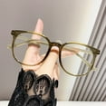 thumbnail image 3 of NIBOLOG Anti-blue Light Glasses Unisex Retro Small Frame Clear View Strong Hinge Reduce Eye Fatigue Eye Protection Clear Bluelight Glasses Spectacles Office Use Eyewear, 3 of 8