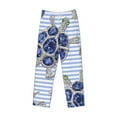 thumbnail image 4 of Goofa Turtle with Blue Stones Printed Soft Pajama Pants for Men, Wide Leg Comfy Casual Lounge Yoga Pants-Medium, 4 of 9