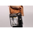 thumbnail image 3 of Bolso de hombro transparente Sonducket de PVC para mujer bandolera de playa Fitness con cremallera correa ajustable AP012237-00B, 3 of 6