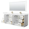 thumbnail image 5 of Wyndham Collection WCF414184DWHWCUNSM70 Strada 84" Free Standing Double Basin Vanity Set -, 5 of 7