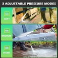 thumbnail image 4 of LAANPOLE Pressure Washer, 5000PSI 3.2GPM Adjustable Touch Screen with 55FT Total Length Power Washer Electric Powered 4 Nozzles for Driveways Furniture or Cars 2000W, Green, 4 of 7