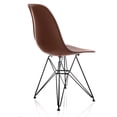 thumbnail image 4 of Nature Series Brown Wood Grain DSR Mid-Century Modern Dining Accent Side Chair with Black Eiffel Steel Leg, 4 of 5