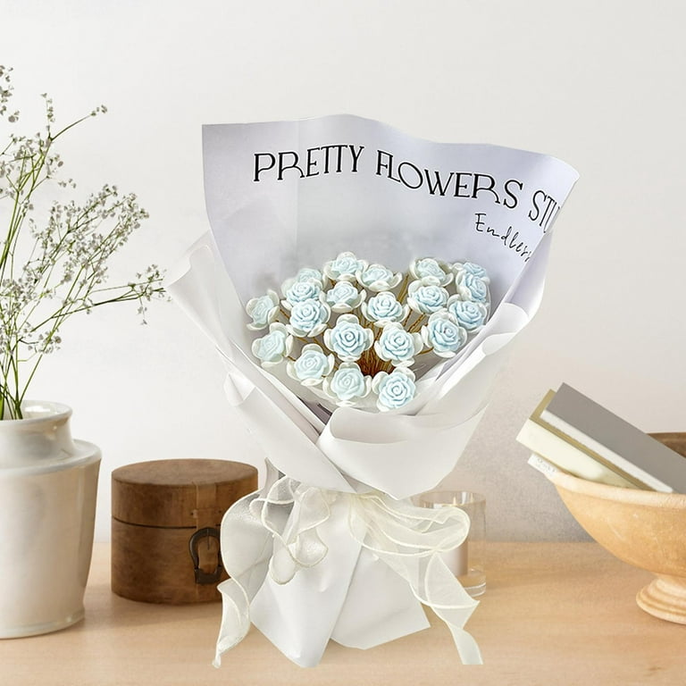 Bouquet Making Material with Paper Wrap with Gift Bag Wife Gift