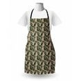 thumbnail image 3 of Floral Apron, Negative Exposure Effect Blossomed Pinkish Anemone Plant Overlapped Lobed Leaves, Unisex Kitchen Bib with Adjustable Neck for Cooking Gardening, Adult Size, Multicolor, by Ambesonne, 3 of 4