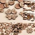 thumbnail image 6 of Rustic Wooden 100pcs Wood Love Heart Stars Wedding Table Scatter Decoration Crafts, 6 of 8