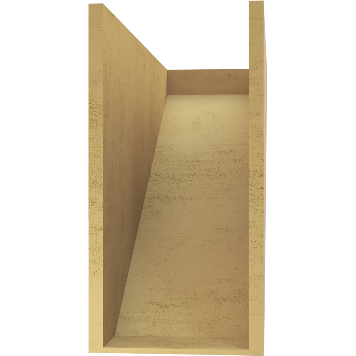 12"W x 36"D x 24"H Classic Concord Rough Cedar Woodgrain TimberThane Corbel, Primed Tan