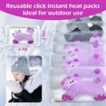 thumbnail image 2 of shiyou-Hand Warmers Reusable, Reusable Heat Pack, Reusable Hand Warmers, Heat Packs for Hands, Heat Packs, Heat Packs for Cold Weather, Hand Click Gel Warmers, Instant Heat Packs (Pink), 2 of 4