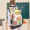 thumbnail image 7 of FORMRS Unisex School Backpack 17" Student Travel Bag with Laptop Compartment, Candy Orange, 7 of 7
