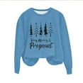 thumbnail image 4 of EGNMCR Chandail en Molleton de Noël Col Rond Imprimé Ample Manches Longues Sans Capuche, 4 of 4