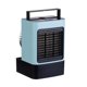thumbnail image 2 of Mini acondicionador de aire Ventilador de aire portátil personal 600ml Humidificador ajustable recargable Enfriador de agua, Azul Yuarrent HA006352-03B, 2 of 6