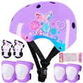 thumbnail image 1 of Set de equipo de protección, casco de bicicleta para niños pequeños, sirena, de 3 a 8 años, 1 of 7