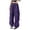 Purple, variant on Womans Cargo Pants Elastic Waist Pants Baggy Pants Women’s Joggers with Pockets Hiking Essentials Summer Pants