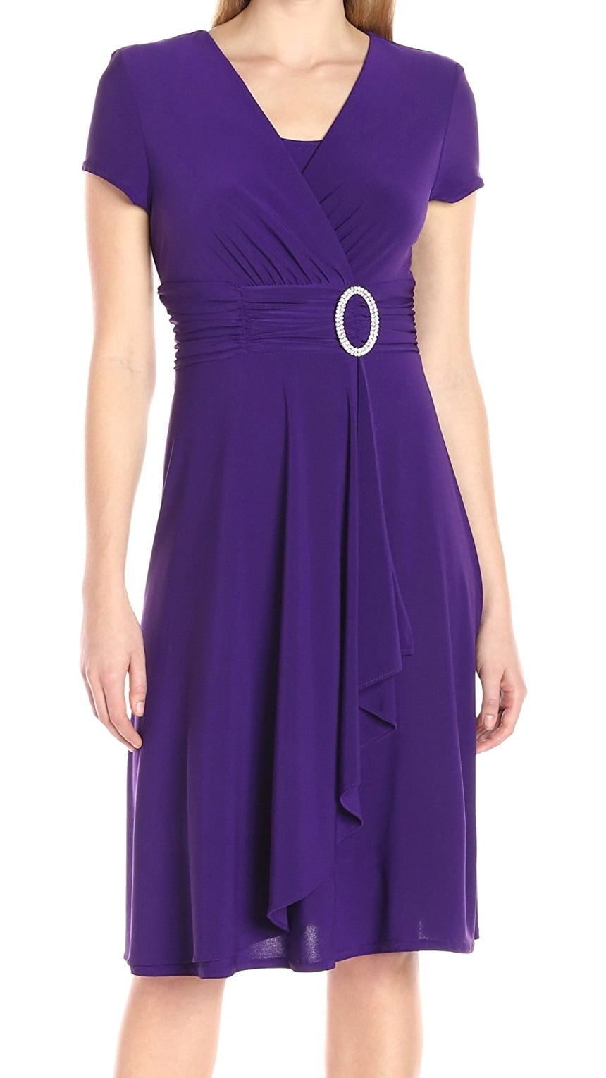 r & m richards faux wrap dress