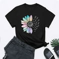thumbnail image 6 of Tittly Womens T Shirts Tops for Women Trendy Casual Short Sleeve Tops for Women Womens Workout T Shirts Athletic Plus Size Tops Summer Clothes 2025 Short Sleeve Spring Tee Black, 6 of 9