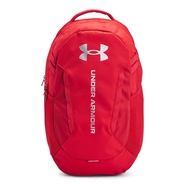 Mochila Under Armour Hustle 6.0 roja 15L para adultos, unisex