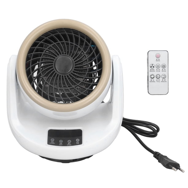 Calentador de espacio Calentador eléctrico de escritorio de calentamiento rápido Calentador de doble uso frío y cálido Calentador de 3 engranajes para baño Dormitorio UE 220V 1500W