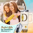thumbnail image 2 of Vaso térmico SUFAVN con girasoles y monograma 1.2L para mujeres, 2 of 7