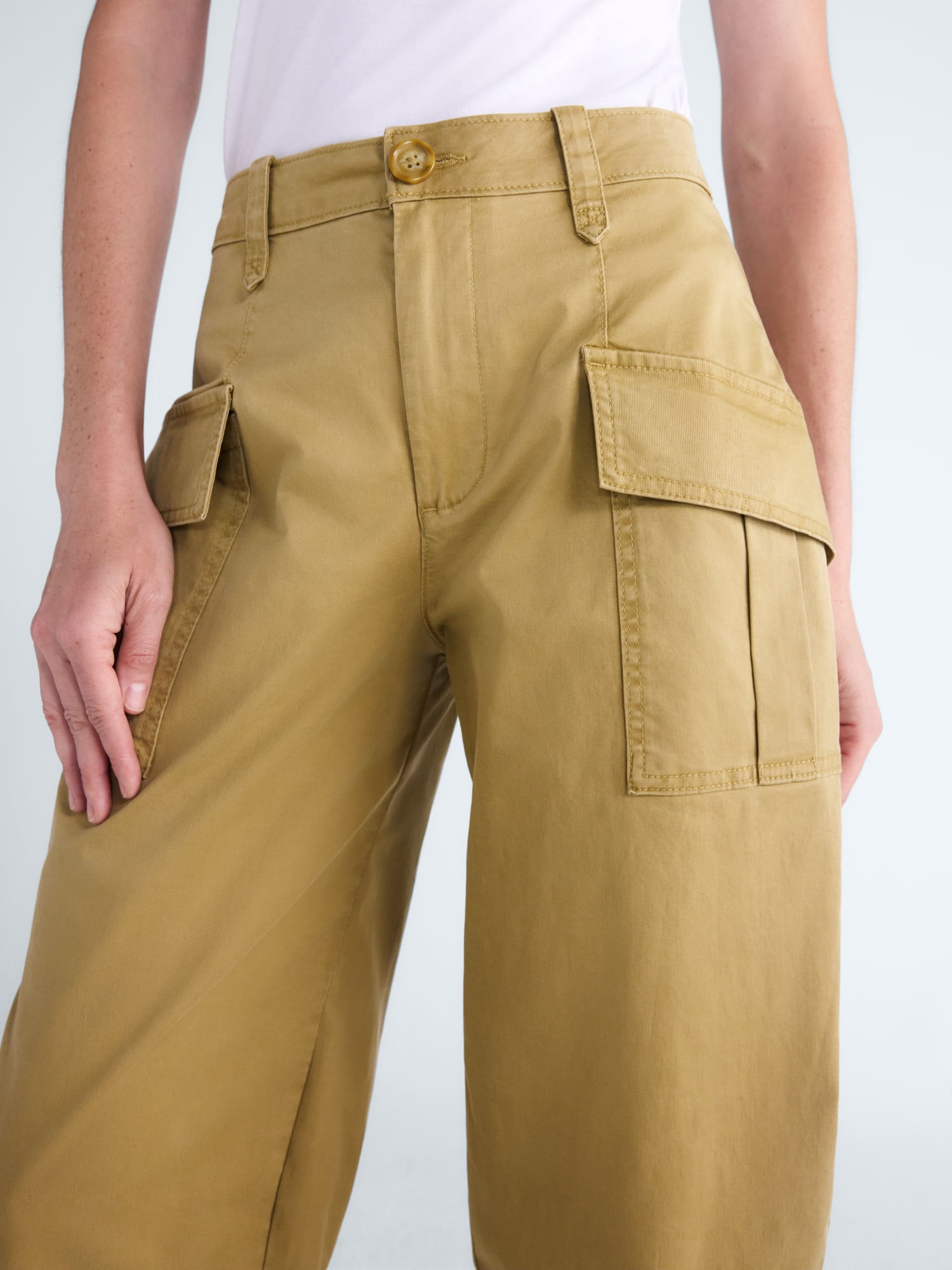 Scoop Women's and Women's Plus Tapered Cargo Trousers, 26'' Inseam, Sizes 0-28W