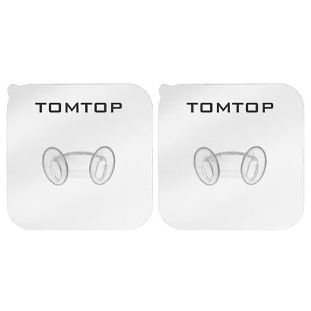 

TOMTOP 2pcs Transparent Strong Adhesive Hooks Superglue Plug Holder Waterproof Bracket Hanger Wall Power Plug Cord Socket Sticky Hooks 6 Packs Wall Adhesive Hook with Stickers for Kitchen Bathroom Si