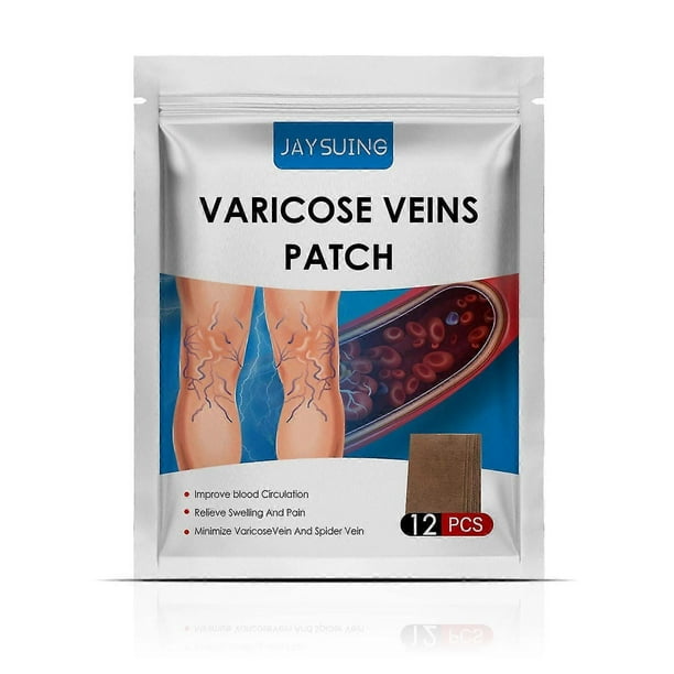 JAYSUING 12Pcs Varicose Veins Patches Skin-friendly Non-toxic Improve Varicosity Dredge Vein Relieve