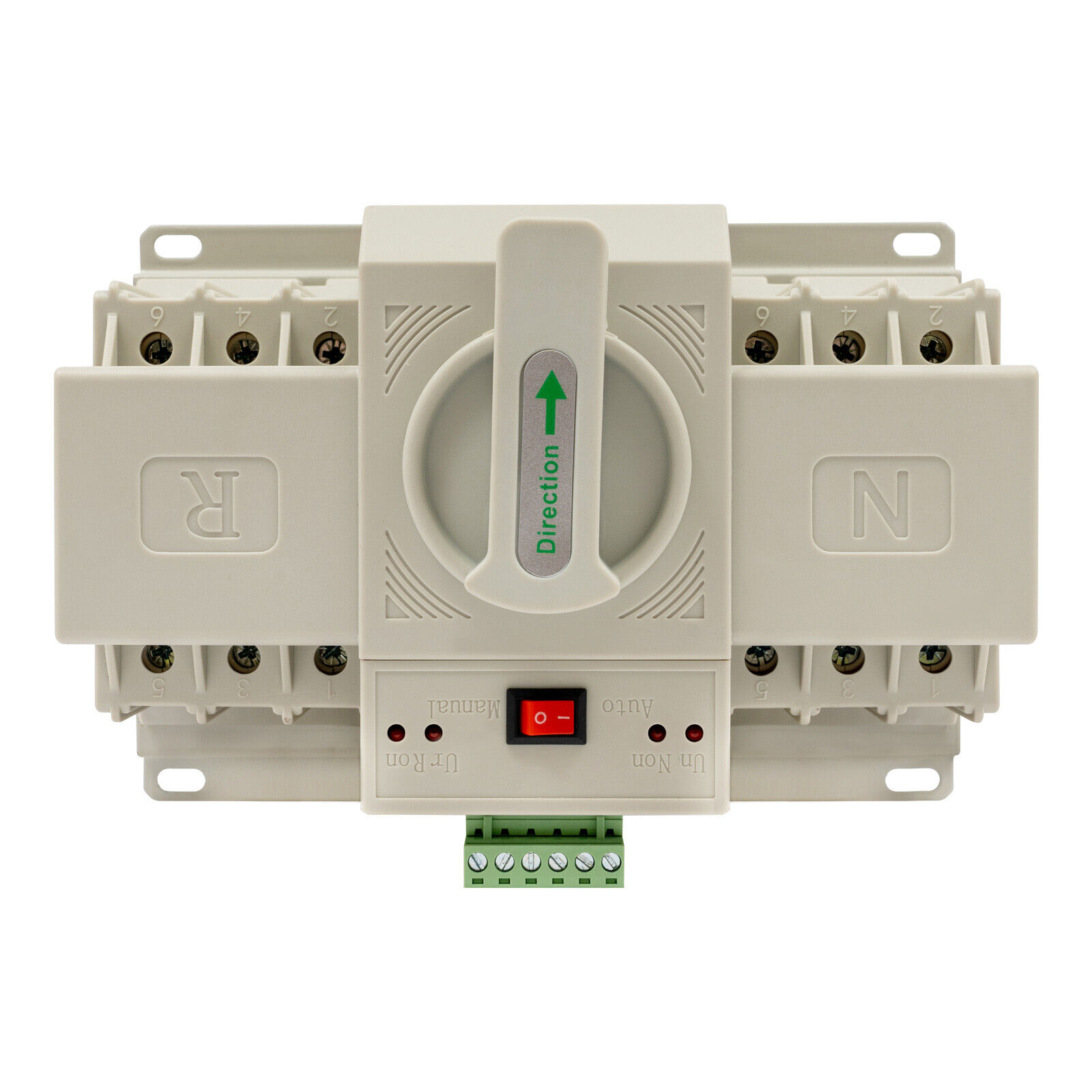 63A 110V Dual Power Transfer Switch - Automatic Backup Power Changeover w/Copper Contacts, 2s Conversion for Home/Commercial Use