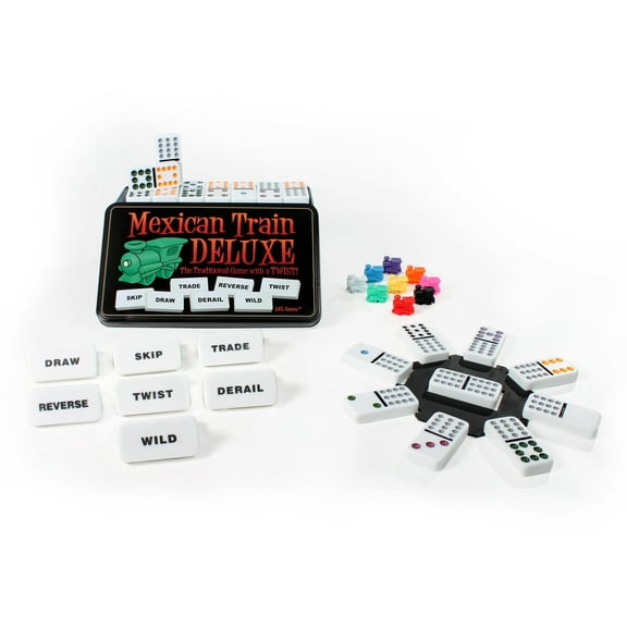 LKL Games Mexican Train Deluxe Multicolor 115-Piece Board Game