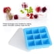 thumbnail image 4 of Tapa Para Molde De Hielo ANGGREK 9 Rejillas Soporte De Silicona Color Azul, 4 of 7