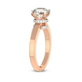 thumbnail image 3 of 3 Carat | IGI Certified Emerald Shape Lab Grown Diamond Engagement Ring For Women | 14K Rose Gold | Lab Created Ember Secret Halo Diamond Engagement Ring | FG-VS1-VS2 Quality, 3 of 5