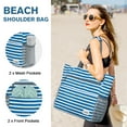 thumbnail image 2 of FTCBJJA Waterproof & Sandproof Beach Tote Bag for Women – Large Capacity Swim Pool Bag Zipper Closure with Small Pouch – Ideal for Beach, Pool, Travel & Weekend Trips, 2 of 5