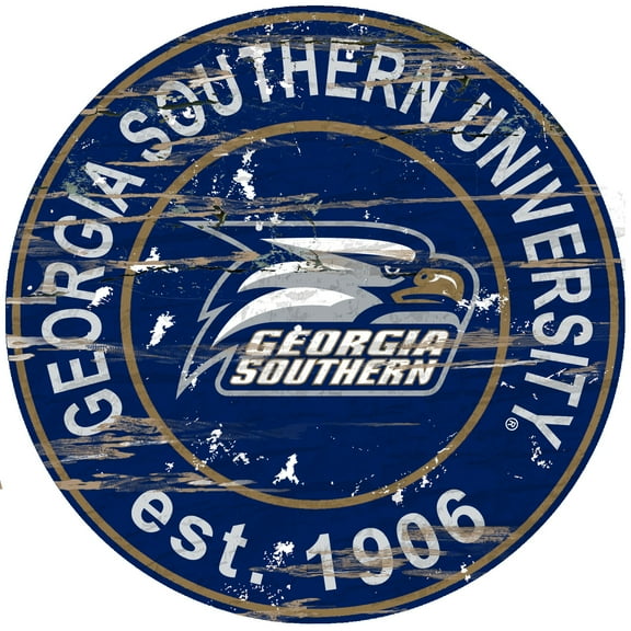 Georgia Southern Eagles 23.5" Distressed Round Sign