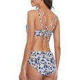 thumbnail image 6 of Womens Leopard Two Piece Bikini Sets Bathing Suits Bandeau Swimsuits, 6 of 7
