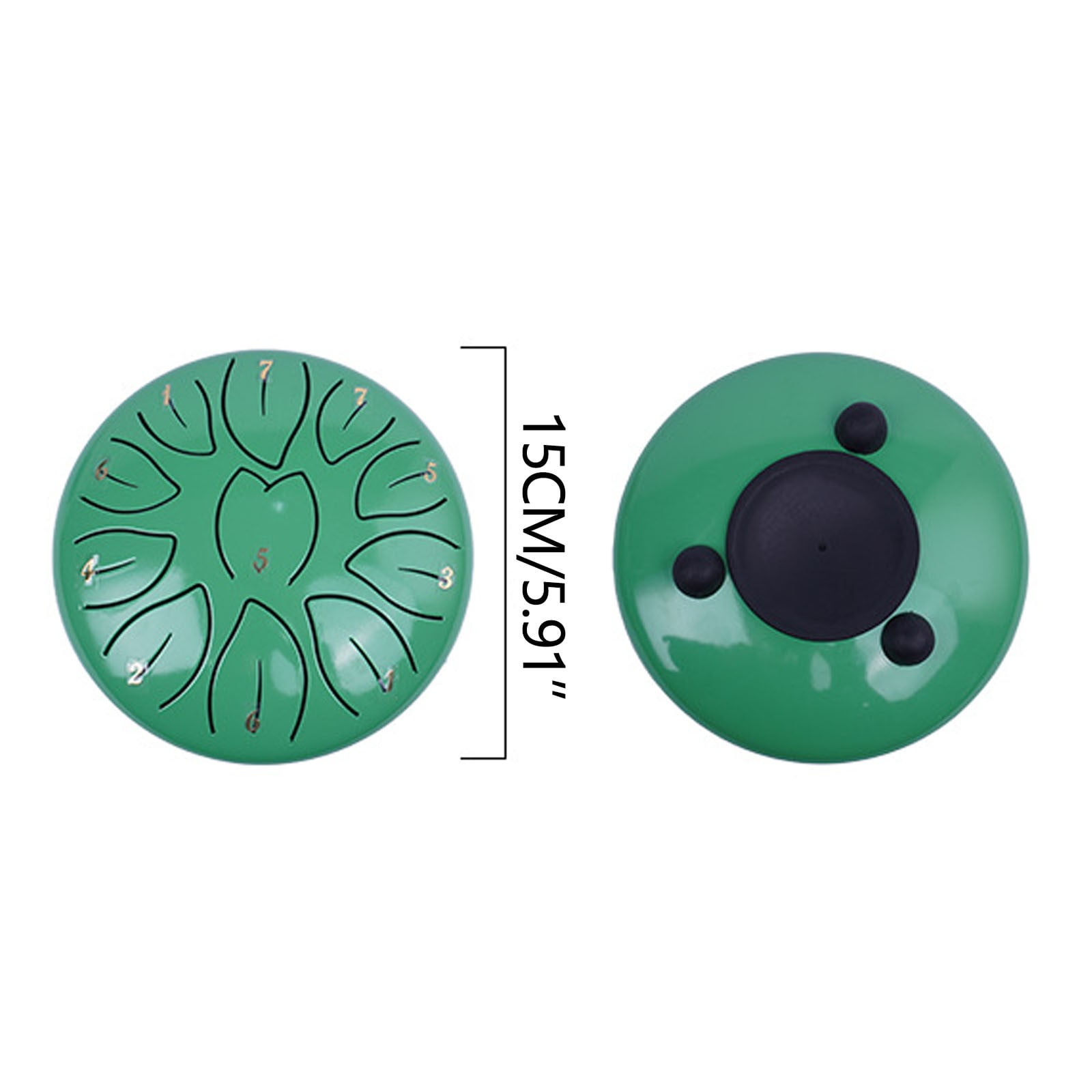 Hmsavn Rain Drum for Garden 6Inch 11 Note Rain Drum Outdoor Steel Tongue Drum Children's Tongue Drum Handpan Sonodrum Glockenspiel Instrument Hand Drum Electronics