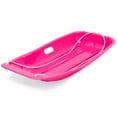 thumbnail image 2 of Best Choice Products 35in Kids Outdoor Plastic Sport Toboggan Winter Snow Sled Board w/ Pull Rope, 2 Handles - Pink, 2 of 6
