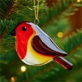 thumbnail image 4 of Bird 2D Acrylic Christmas Decorative Pendan, Ornament for Christmas Tree, Handcrafted Holiday Decoration, Bird Collection- Owl, 4 of 5