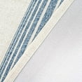 thumbnail image 5 of DriftAway Chris Vertical Striped Linen Textured Blackout Window Curtain Valance Rod Pocket 52"Wx18"L+2"Header Jean Navy, 5 of 7