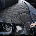 thumbnail image 4 of FLORICH Car Seat Covers Front Pair, Universal Leather Seat Covers Full Coverage, Waterproof for Most Car Truck SUV, Blue & Black, 4 of 9