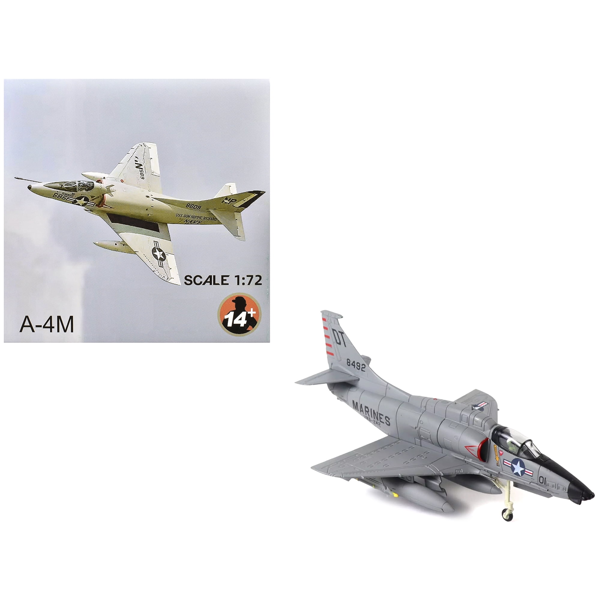 Douglas A-4D Skyhawk Aircraft "VMA-242 Bats NAS Key West 1962 Missile Crisis" United States Marine Corps 1/72 Diecast Model Airplane