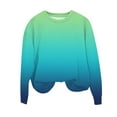 thumbnail image 5 of SGFCWSX Pullover for Toddler Kids Girls Long Sleeve Sweatshirts Warm Polyester Top Mint Green Size 9 Years, 5 of 7