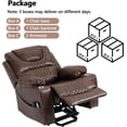 thumbnail image 6 of Power Lift Recliner Chair Sofa with Massage and Heat for Big and Tall Elderly,Infinite Positions,Single Motor,Cup Holders,and USB Ports,Faux Leather Home Theater Seat, 6 of 7