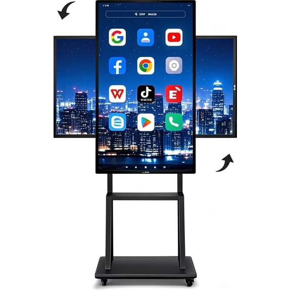 JYXCN Smart Board 49 Inch, Enhance Learning & Collaboration! All-in-One Touch Screen Interactive Whiteboard with Dual System & Cloud Sharing Perfect for Office & Education