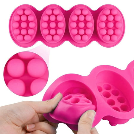 

TANGNADE Massage Bar Silicone Mold 3D For Pudding Soap Jelly Mould Tray Durable